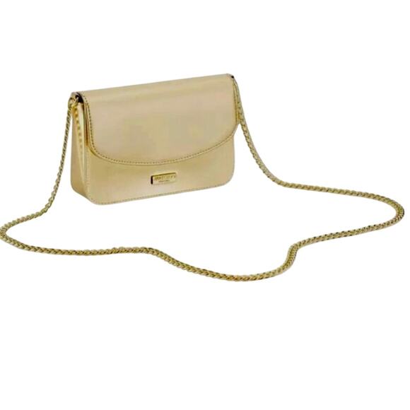 Jimmy Choo Parfums Gold Shoulder Bag Chain Strap/Crossbody/ Clutch - Picture 1 of 5